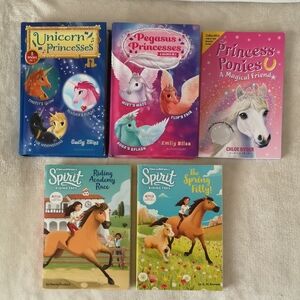 Spirit Riding Free, Unicorn, Pegasus, Ponies Princesses Book Set for Kids